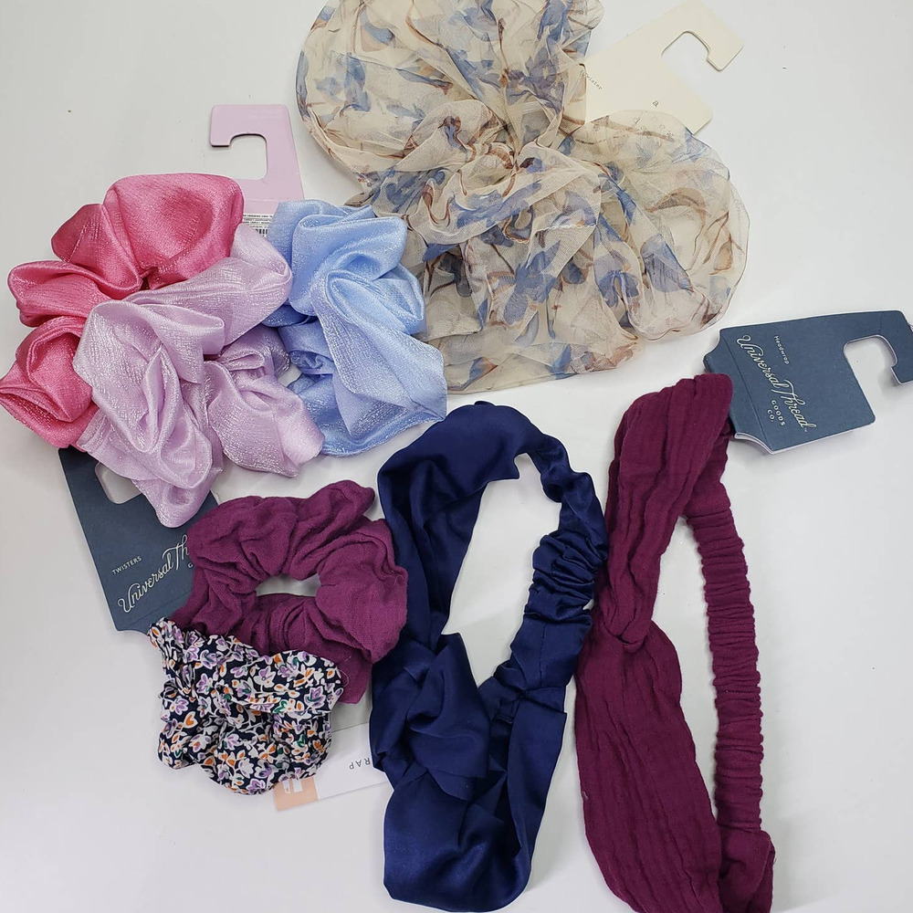NEW 5pc Hair Bundle A New Day‎ Universal Thread Scrunchies Headband NWT